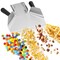 Olde Midway Stainless Steel French Fry Scoop with Dual Handles - Commercial Fry Bagger Scooper